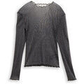 Tee-shirts sur Grenoble : T-shirt Tom Tailor T-shirt paillet&eacute; Black Noir