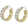 Boucles oreilles Lotus Cr&eacute;oles Style Old Money acier dor&eacute; Jaune