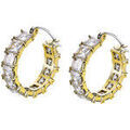 Boucles oreilles Lotus Cr&eacute;oles Style Old Money acier dor&eacute; Jaune Grenoble
