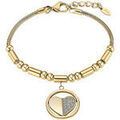 Bracelets Lotus Bracelet Style Coeur acier dor&eacute; Jaune Grenoble