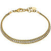 Bracelets Lotus Bracelet Style Old Money acier dor&eacute; rang&eacute;e empierr&eacute;e Jaune