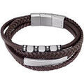 Bracelets Lotus Bracelet homme Style 4 rangs cuir marron Grenoble
