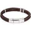 Bracelets Lotus Bracelet homme Style cuir marron