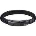 Bracelets sur Grenoble : Bracelets Lotus Bracelet homme Style noir et liser&eacute; bleu Noir