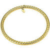 Bracelets Lotus Jonc Style acier dor&eacute; stri&eacute; Jaune