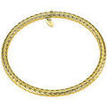 Bracelets Lotus Jonc Style acier dor&eacute; stri&eacute; Jaune Grenoble