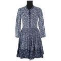 Robe courte Maje Robe en coton bleue