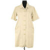 Robe courte Saint Laurent Robe en coton beige