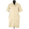 Robes sur Grenoble : Robe courte Saint Laurent Robe en coton beige