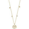 Collier Lotus Collier Style arbre de vie en acier dor&eacute; Jaune
