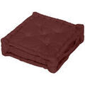 Linge de maison sur Grenoble : Coussins Soleil D'Ocre Panama Rouge 50x50 cm. . Maison & D&eacute;co > Coussins.