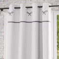 Linge de maison sur Grenoble : Rideaux, stores Soleil D'Ocre Emilie Blanc 140x240 cm. . Maison & D&eacute;co > Rideaux, stores.