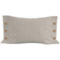 Linge de maison sur Grenoble : Coussins Soleil D'Ocre Lino Beige 30x50 cm. . Maison & D&eacute;co > Coussins.
