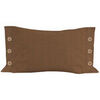 Coussins Soleil D'Ocre Lino Marron 30x50 cm. . Maison & D&eacute;co > Coussins.