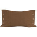 Coussins Soleil D'Ocre Lino Marron 30x50 cm. . Maison & D&eacute;co > Coussins.