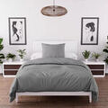 Linge de maison sur Grenoble : Housses de couettes Intemporel Boh&egrave;me Gris 140x200 cm,220x240 cm,260x240 cm. . Maison > Housses de couettes.