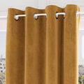 Linge de maison sur Grenoble : Rideaux, stores Soleil D'Ocre Velvet Jaune 140x240 cm. . Maison & D&eacute;co > Rideaux, stores.