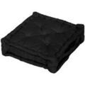 Linge de maison sur Grenoble : Coussins Soleil D'Ocre Panama Noir 50x50 cm. . Maison & D&eacute;co > Coussins.
