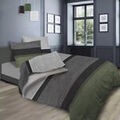 Linge de maison sur Grenoble : Parures de lit Soleil D'Ocre Stripe