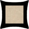 Linge de maison sur Grenoble : Coussins Soleil D'Ocre Jute Noir 40x40 cm. . Maison & D&eacute;co > Coussins.