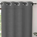 Linge de maison sur Grenoble : Rideaux, stores Soleil D'Ocre Panama Gris 140x240 cm,140x300 cm. . Maison & D&eacute;co > Rideaux, stores.