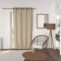 Linge de maison sur Grenoble : Rideaux, stores Soleil D'Ocre Lino Beige 140x240 cm. . Maison & D&eacute;co > Rideaux, stores.