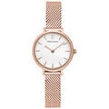 Montre Pierre Lannier Montre Femme NOVA Blanc Acier milanais Dor&eacute;-rose Blanc Grenoble