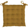Galettes de chaise Soleil D'Ocre Velvet Jaune 40x40 cm. . Maison & D&eacute;co> Galettes de chaise.