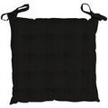 Linge de maison sur Grenoble : Galettes de chaise Soleil D'Ocre Panama Noir 40x40 cm. . Maison & D&eacute;co> Galettes de chaise.