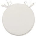 Linge de maison sur Grenoble : Galettes de chaise Soleil D'Ocre Alix Blanc Diam 40 cm. . Maison & D&eacute;co> Galettes de chaise.