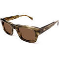 Lunettes sur Grenoble : Lunettes de soleil Xlab Pantelleria Lunettes de soleil, Vert ray&eacute;/Marron, 51 mm
