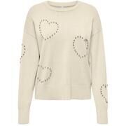 Pull Only BEE LS HEART BLING ONECK CC KNT 15365366