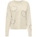 Pull Only BEE LS HEART BLING ONECK CC KNT 15365366