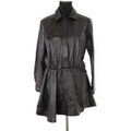 Robe courte Iro Robe en cuir noire