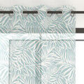 Linge de maison sur Grenoble : Voilages Soleil D'Ocre Guyane Bleu 140x240 cm. . Maison & D&eacute;co> Voilages.