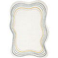Tapis Rugsx Tapis FUSION 5707 blanc / vert fonc&eacute; 160x220 cm Blanc 160x220 cm. . Maison & D&eacute;co > Tapis. Grenoble