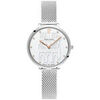 Montre Pierre Lannier Montre Femme COEUR BATTANT Blanc Acier milanais Argent&eacute; Blanc