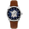 Montre Pierre Lannier Montre Homme MONARCK Bleu Cuir Brun