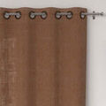 Voilages Soleil D'Ocre Lino Marron 140x240 cm. . Maison & D&eacute;co> Voilages. Grenoble