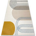 Tapis Rugsx Tapis FUSION 7157 blanc / L'or - 80x150 cm Blanc 80x150 cm. . Maison & D&eacute;co > Tapis.