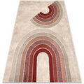 Tapis Rugsx Tapis FUSION 0807 cr&egrave;me / bordeaux - 200x290 cm Beige 200x290 cm. . Maison & D&eacute;co > Tapis.