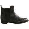Bottines Herm&egrave;s Paris Boots en cuir noir Noir