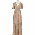 Robe Bash Robe en soie beige