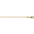 Collier Brillaxis Cha&icirc;ne Plaqu&eacute; or maille for&ccedil;at 38 cm Jaune Grenoble