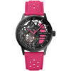 Montre Pierre Lannier Montre Femme PADDOCK Noir Cuir Rose
