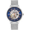 Montre Pierre Lannier Coffret Homme AUTOMATIC Bleu Cuir Brun