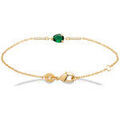 Bracelets Brillaxis Bracelet plaqué or oxyde vert poire Jaune Bracelets Brillaxis Bracelet plaqué or oxyde vert poire Jaune Grenoble