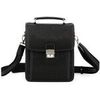 Pochette Hexagona Sacoche bandouliere cuir Ref 47992 Noir 24*20*9 cm