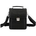 Saccoches / Etuis sur Grenoble : Pochette Hexagona Sacoche bandouliere cuir Ref 47992 Noir 24*20*9 cm