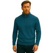 Pull Billtornade - Pull demi zip - bleu